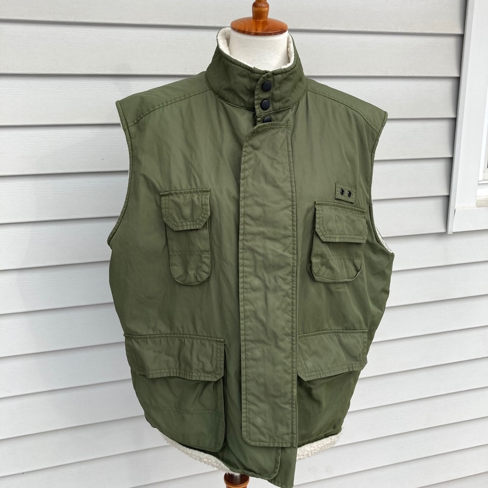 Old Navy Utility Vest Sherpa-lined